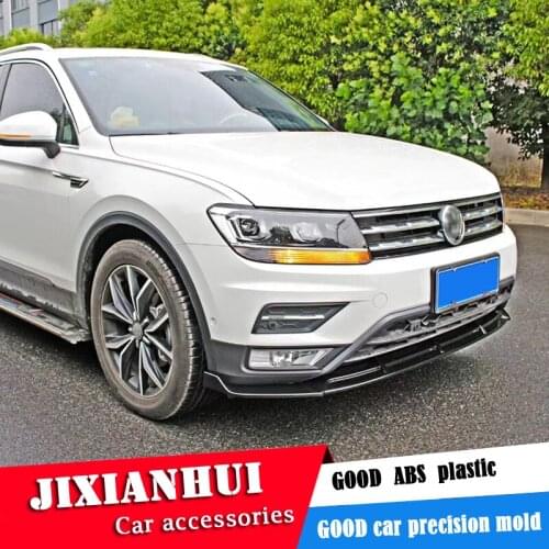 For Volkswagen Tiguan Body kit spoiler 2017-2019 For Tiguan ABS Rear lip rear spoiler front Bumper Diffuser Bumpers Protector
