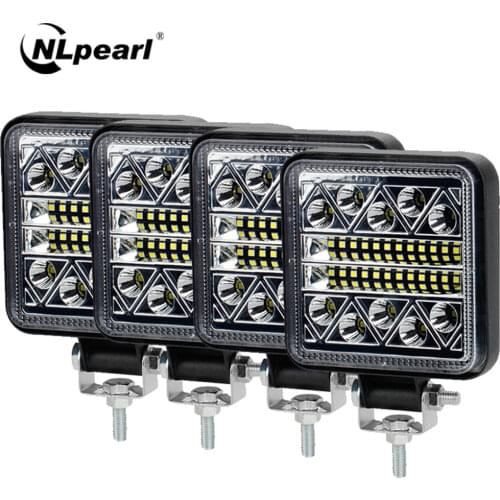 NLpearl 12V 24V Offroad LED Work Light Spot Flood Beam for Truck Car Tractor Boat 4X4 4WD SUV ATV Barra LED Lightbar Fog Lamp