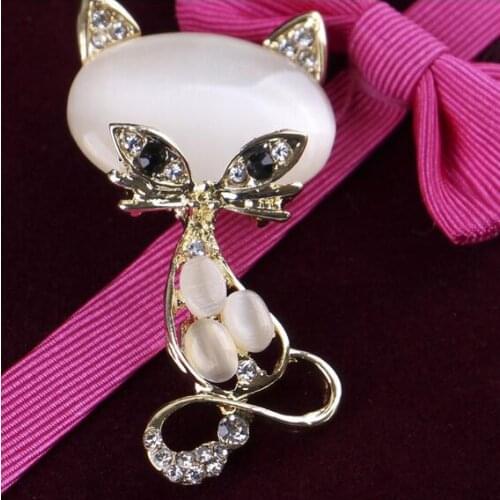 Personality Cute Cat Brooch Jewelry For Women/men Fashion Jewelry Brooch Pins Metal Scarf Wedding Gift Diy Jewellery Accessories