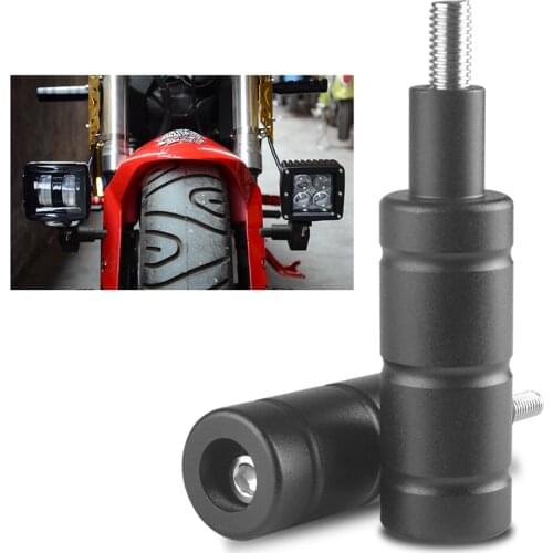 DERI Motorcycle LED Headlight Fog Light Mounting Bracket Post Support Base M8 M6 Mount Bike Sport Tail Light Spotlight Bracket