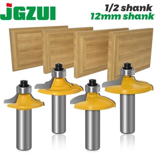 1-4 pcs Drawer Front & Cabinet Door Front Router Bit Set-1/2" Shank 12mm shank woodworking cutter woodworking bits