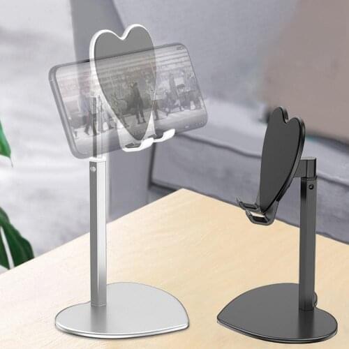 Universal Heart Shaped Adjustable Desktop Mobile Phone Tablet Holder Desk Stand Anti-Slip Phone accessories Phone Holder