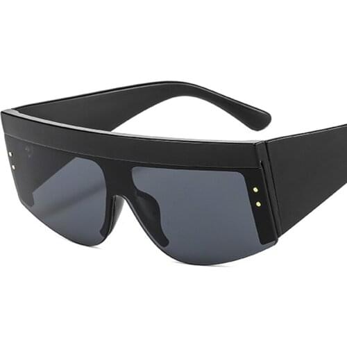 Vintage Oversiz Sunglasses women 2020 luxury brand Black Fashion Gradient Big Fram Glasses Female half frame Sun Glasses Shades