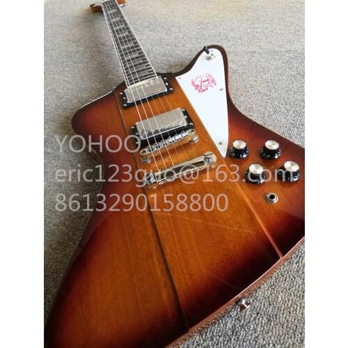 Custom Sunburst Fire bird electric guitar HH Pickups Chrome Hardwares.customized,Paypal available!Y-15