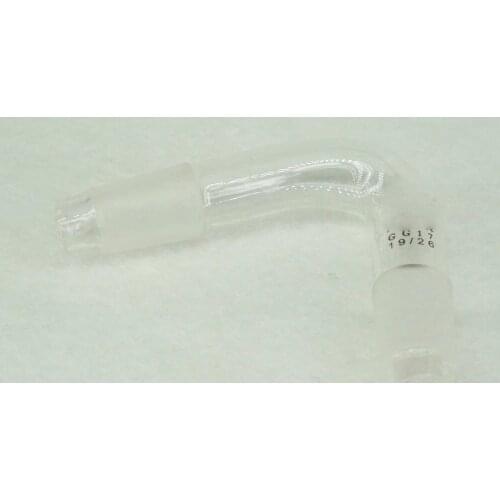 19/26 Stopper Glass Distillation Adapter Distilling Head 75 Degree Bend Labware