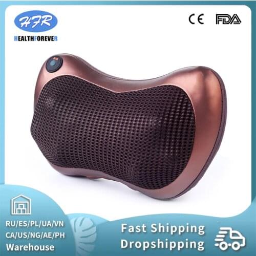 HFR-858-3D-1 HealthForever Luxury Neck Home&Car Massage Pillow Kneading and Shiatsu Machine Lumbar Massage Cushion with Heat