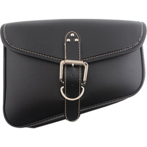 Motorcycle Saddle Bags PU Leather Swingarm Bag SaddleBags Side Tool Bags Storage For Harley Davidson Sportster XL883, XL1200