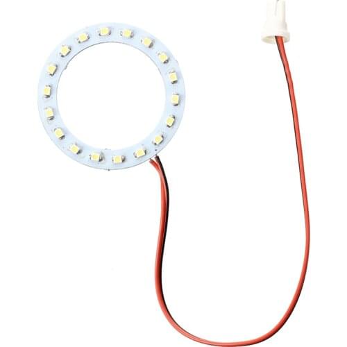 T10 1210 18 LED Ring annular lighting bulb white light DC 12V car
