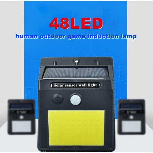 48 LED Solar Power Light PIR Motion Sensor Solar Garden Lights Outdoor Waterproof Energy Saving Wall Yard Lamps