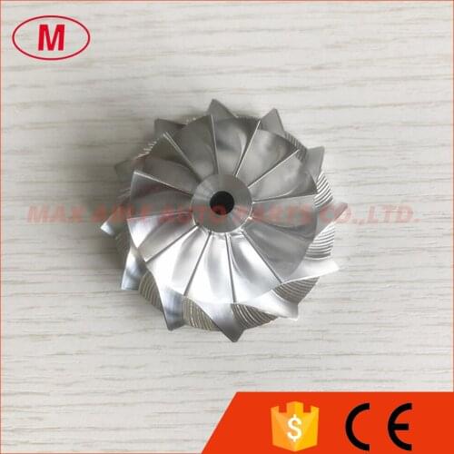 TD04H 13C 40.00/53.00mm 12+0 blades 49183-41500 high performance turbo milling/aluminum 2618/Billet compressor wheel for 49189