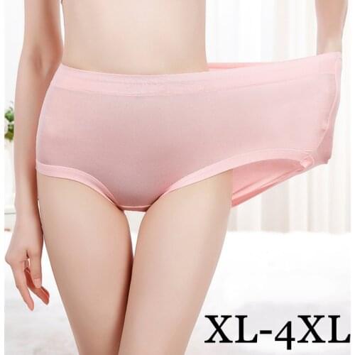 High Waist Womens Underwear Cotton Plus Size Seamless Panties Breathable High Elasticity Panties Lingerie Female Briefs 3Pcs