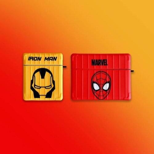 Marvel Superman Iron Man funny trunks Headset Earphone Wireless Case For Apple Airpods Pro 1 2 3 Protective Cover Gift