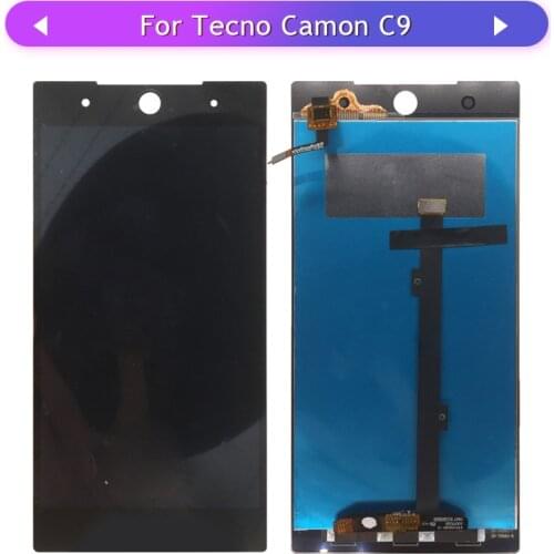 For Tecno Camon C9 LCD Display Touch Screen Assembly Glass Panel Digitizer Touch Sensor Replacement free shipping