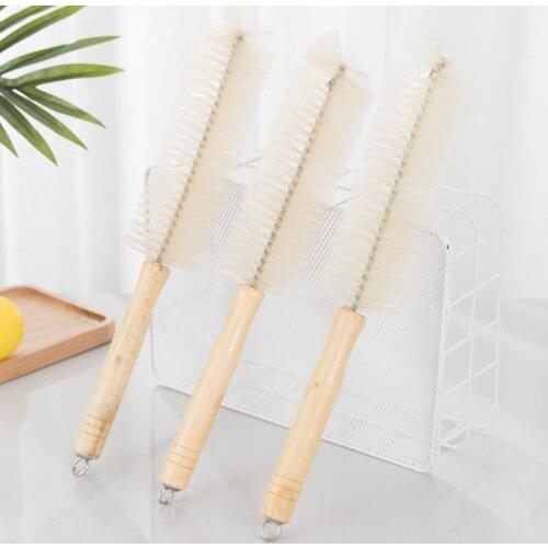 1000pcs 34x5.5cm Natural Wood Bristles Brush cup cleaning Brushes kitchen brush