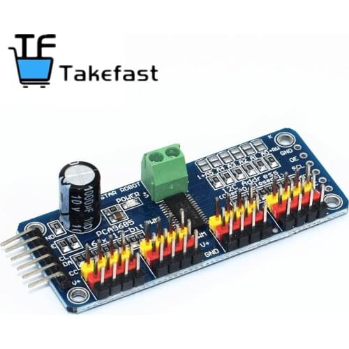 16 Channel 12-bit PWM/Servo Driver-I2C interface PCA9685 module Raspberry pi shield module servo shield
