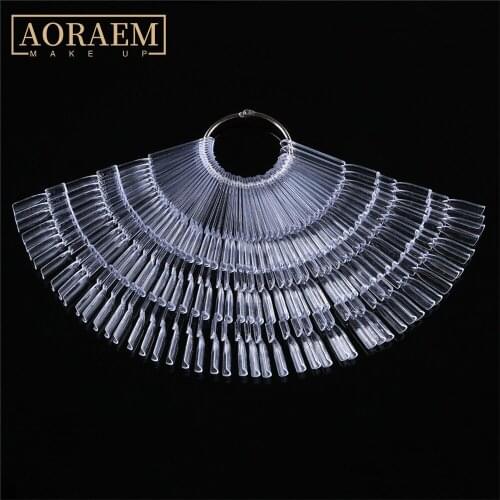 AORAEM Showing Shelf For Designer Nail Art Training Polish Color Card Board Fan Round Heart Tree Shaped For Manicure Design DIY