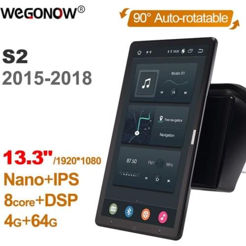 Tesla style PX6 Android 10.0 Car Multimedia Player Auto Rotatable 1920*1080 IPS Navigation GPS For JAC S2 2015-2018 Stereo Radio