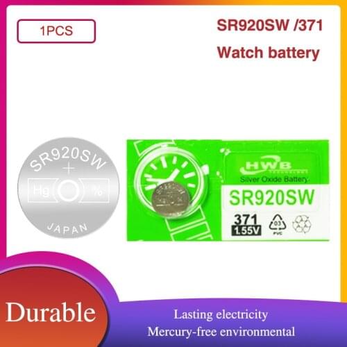 Maxell 100% Original 371 SR920SW 920 SR920 1.55V Watch Battery 371 SR920SW SR920 Button Coin Cell MADE IN JAPAN 0%Hg
