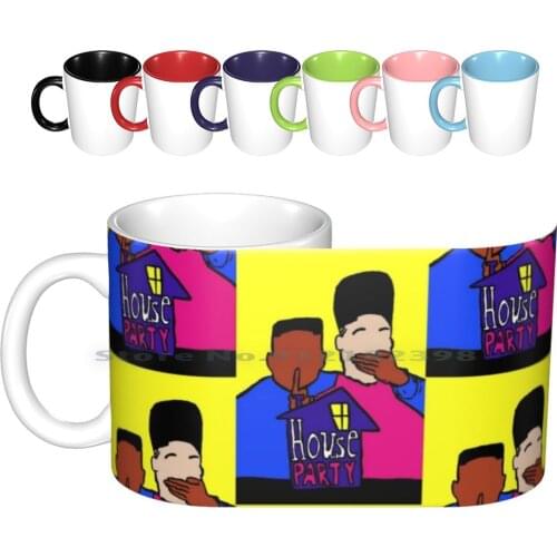 Welcome To My House Party Ceramic Mugs Coffee Cups Milk Tea Mug The Art Plug Viral Explore 90s Hiphop Fholiday Fashion Custom