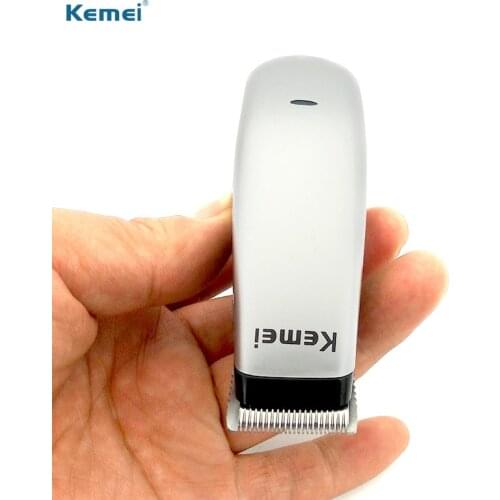 Kemei Electric Hair Trimmer Portable Mini Men Children Hair Clipper Rechargeable Barber Cutting Machine Tools 2021 New