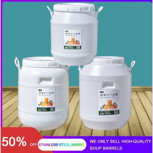 Fermenter Plastic Bucket for Beer Wine Fermentation Brewing Food Grade Container Sealed Barrel Water Storage Tank Enzyme Barrel