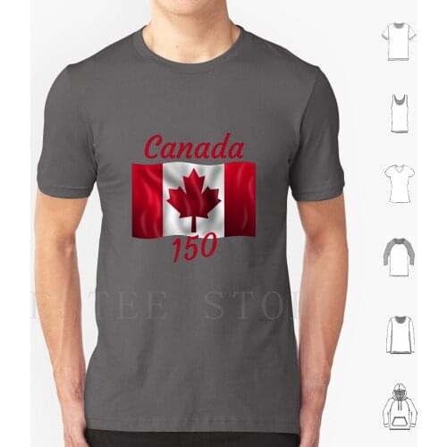 Celebrate Canadas 150th Birthday T Shirt Print Cotton July 1st Canada Day Celebrate Canada Canadian Pride Red White Mapleleaf
