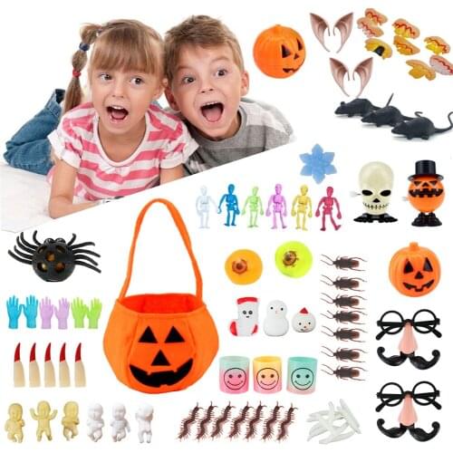 Halloween Toys Bulk for Kids Assortment for Carnival Prizes Miniatures Novelty Halloween Party Favors Great Goody Bag Fillers