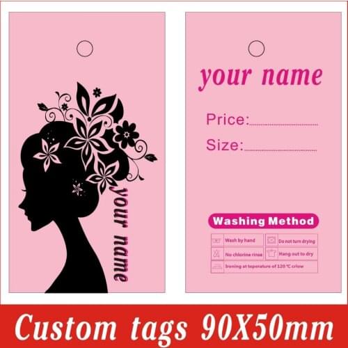Custom print hang tags 500PCS 42usd beautify lady design, can be logo for you, price tags, label tags free design free shipping