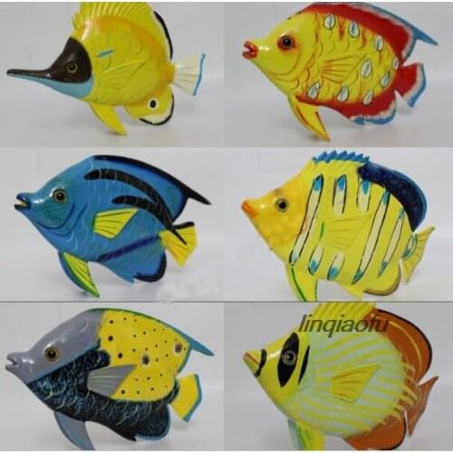 Artificial plastic fish ornament 25CM tropical fish decoration model fish mall decoration, one color randomly