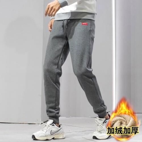 Cashmere Men Pants Mens Super Warm Winter Pants Thick Wool Joggers Fleece Trousers mens Sweatpants Windbreaker Cargo Pants Men