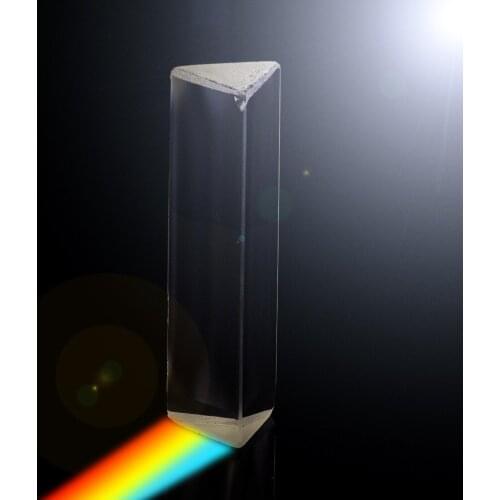 LETAOSK 3" Triangular Prism Optical Spectrum Glass for Photography Physics Teaching ExperimentAccessories