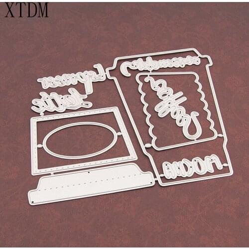 Metal craft Coffee cup panel paper die cutting dies for Scrapbooking/DIY Easter wedding Halloween Easter card