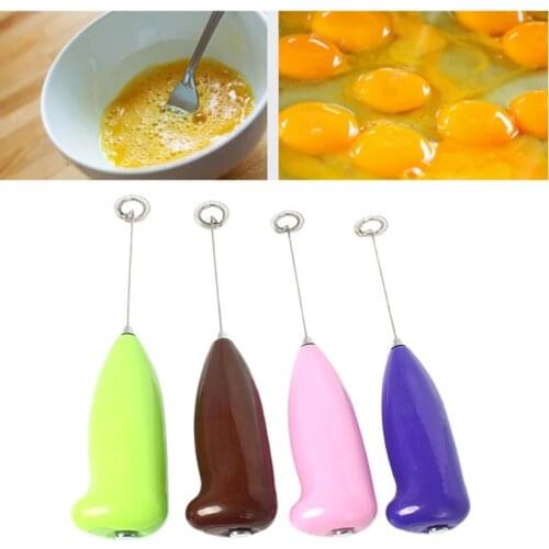 Kitchen Mini Electric Handle Egg Beater Tool Rotatable Egg Whisk for Milk Drink Coffee Shake Frother Whisk Mixer Foamer