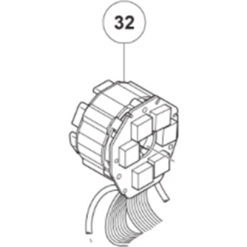 Wiring assembly for HIKOKI DS14DBSL 370620