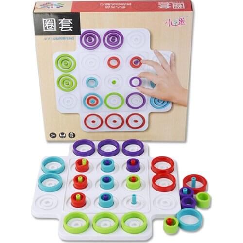 Strategy Based Tic-Tac-Toe Board Game Educational Game Set Interactive Challenge Game Set For Adults Kids Family Play
