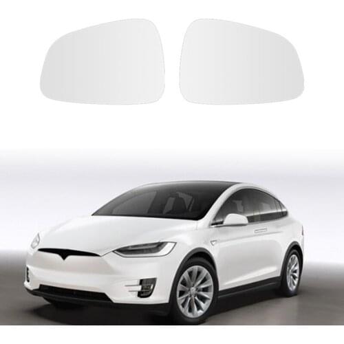 Front Left Right Anti-Fog Rear View Mirror Lens Glass for Tesla Model X Rearview Mirror
