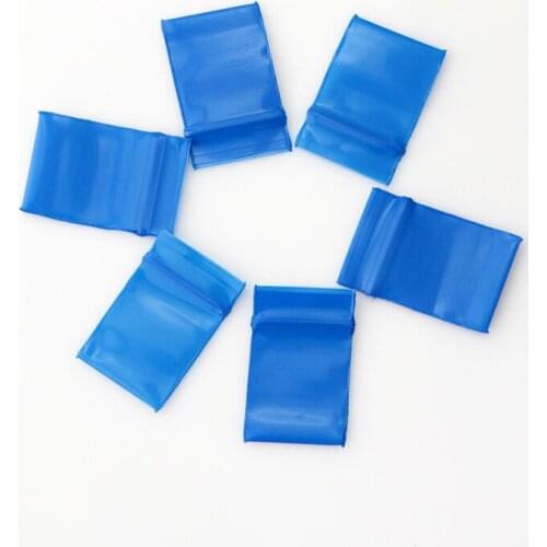 Zip Lock Plastic Bag Wholesale 100pcs 2x3cm Blue PE Thick Ziplock Self Sealing Jewelry Gift Food Pill Packaging Bags