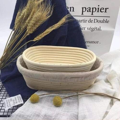 Portable Bread Basket Dough Scraper Proofing Rattan Growing Bread Fermentation Pan Banneton Baking for Home Kitchen Pastry Shop