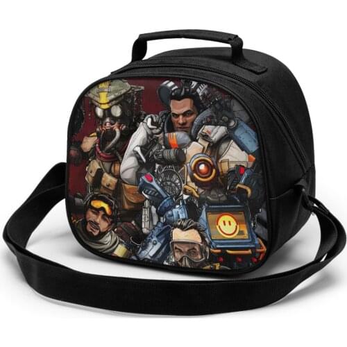 APEX Portable Lunch Bag New Thermal Insulated Lunch Box Tote Cooler Handbag Bento Pouch Dinner School Food Storage Bags