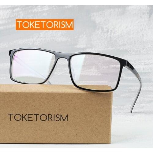 Toketorism High Fashion Rectangle Glasses for Myopia Fashion Spectacle Frames for Women Men 9242