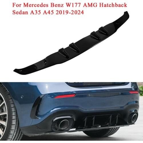 Rear Bumper Splitter Lip Body Kit Diffuser Lip Guard Protector For Mercedes Benz W177 AMG A35 A45 2019 2020-2024 Car Accessories