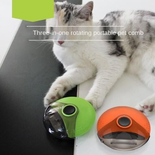 Pet Cat Dog Cat Hair Removal Massage Open Knot Brush Three-in-one Dog Cleaning Comb Massage Brush Clean Pet Supplies