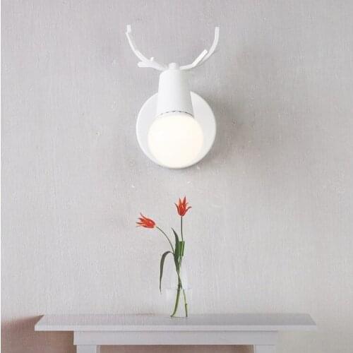 Antler LED Wall Lamp Bathroom Mirror Light Fixtures Fashion Iron Sconce Wall Lamps Stair Lighting Bathroom Bedroom Lamp