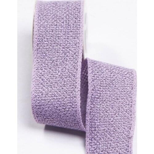 Hook Edge Knitted Cotton Linen Ribbon diy Bow Hairwear Material Gift Box Bouquet Packaging Ribbons Clothing Hat Decor