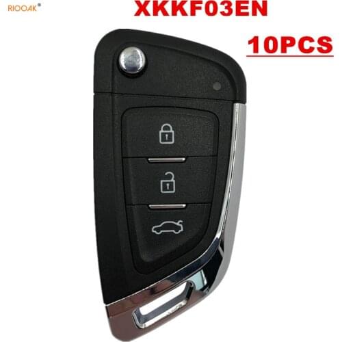 RIOOAK 10PCS XHORSE XKKF03EN Universal Remote Key Fob Knife Style for VVDI Key Tool