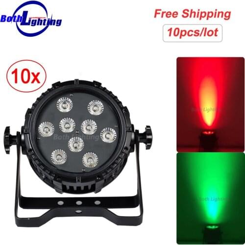 Waterproof IP54 LED DJ Par Light Wireless DMX Battery Power 9*18W RGBAW UV 6in1 for disco club wedding party