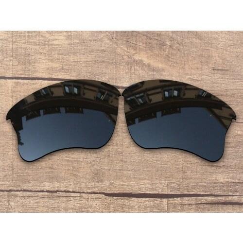 Vonxyz Stealth Black Polycarbonate Replacement Lenses for-Oakley Flak Jacket XLJ Frame
