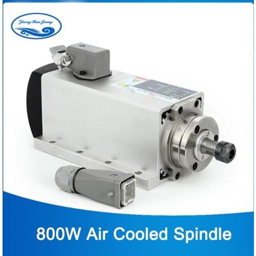 High speed spindle 800w air cooling cnc milling spindle motor 0.8kw 220v ER11 with 4pcs bearing for cnc router