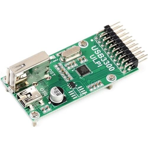 Waveshare USB3300 USB High-Speed PHY Board, ULPI Interface, features the USB3300, MIC2075-1BM onboard