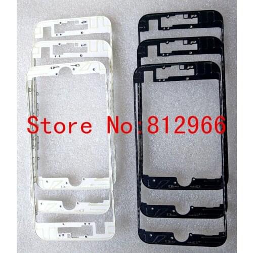 100pcs/lot, Front LCD Frame Bezel Holder Middle Housing Chassis with hot glue for iPhone 7 plus 7G 7+ 7P 7plus Black White